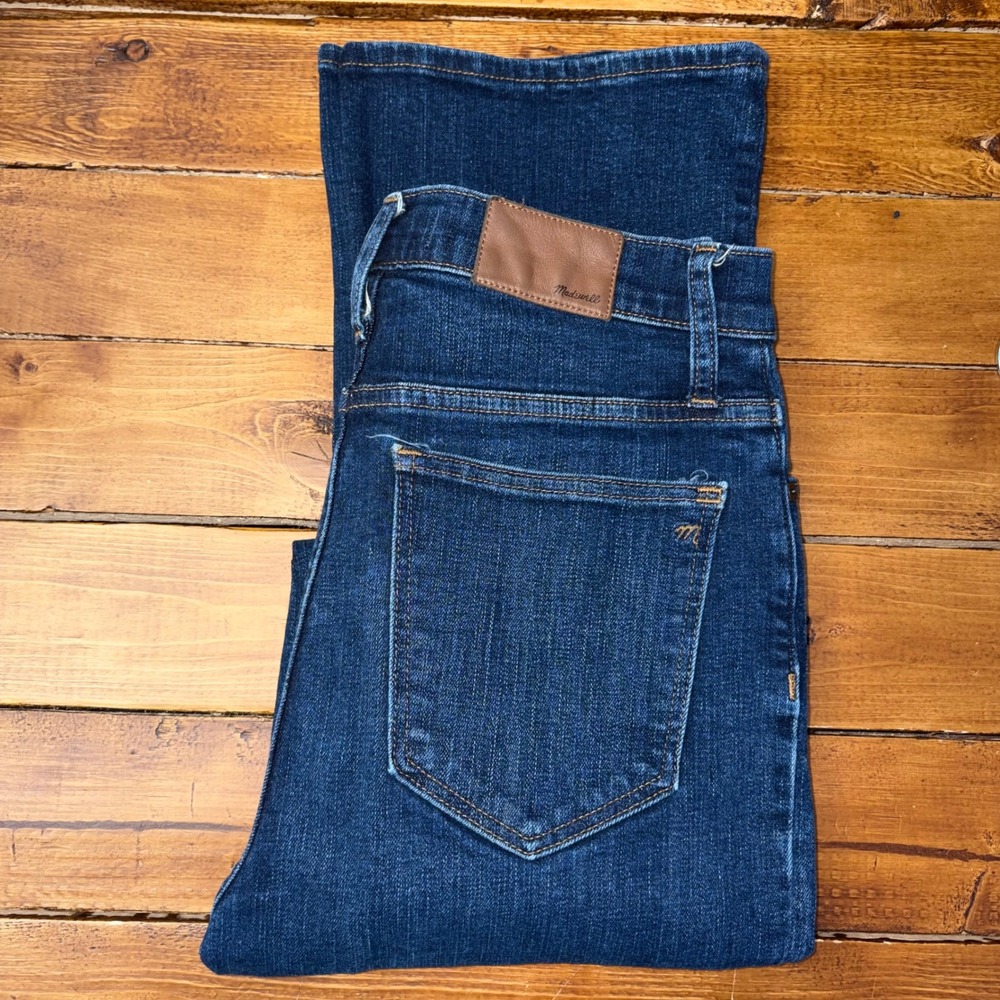 Madewell‎ Skinny Flare Jeans Womens 28 Blue High Waist Stretch Denim